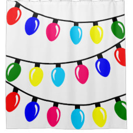 Weihnachtsbeleuchtung Duschvorhang