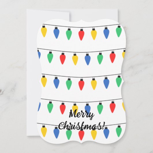 Weihnachtsbeleuchtung Einladung (Vorderseite)