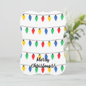 Weihnachtsbeleuchtung Einladung (Stehend Vorderseite)