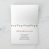 Weihnachtsbeleuchtung Einladung (Innenseite)