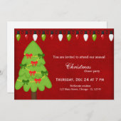 Weihnachtsbeleuchtung Einladung (Vorne/Hinten)