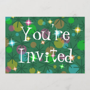 Weihnachtsbeleuchtung - Einladung "You're Invited"