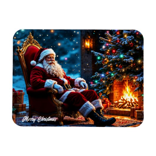 Weihnachtsbeleuchtung - Fantasie des Santa North P Magnet (Horizontal)