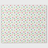 Weihnachtsbeleuchtung farbenfrohe Urlaubspapiere Geschenkpapier (Flach)