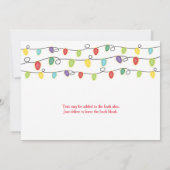 Weihnachtsbeleuchtung Feierliche Party Einladungen (Rückseite)