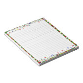 Weihnachtsbeleuchtung Feiertage Linken Notizblock (angewinkelt)