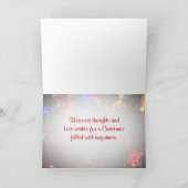 Weihnachtsbeleuchtung Feiertagskarte (Innenseite)