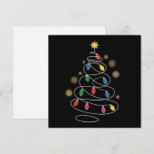 Weihnachtsbeleuchtung Feiertagskarte (Vorne/Hinten)