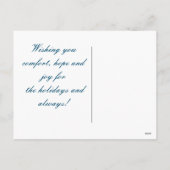 Weihnachtsbeleuchtung Feiertagspostkarte (Rückseite)