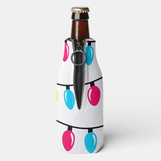 Weihnachtsbeleuchtung Flaschenkühler (Flasche Rückseite)