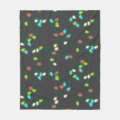 Weihnachtsbeleuchtung Fleecedecke (Vorderseite)