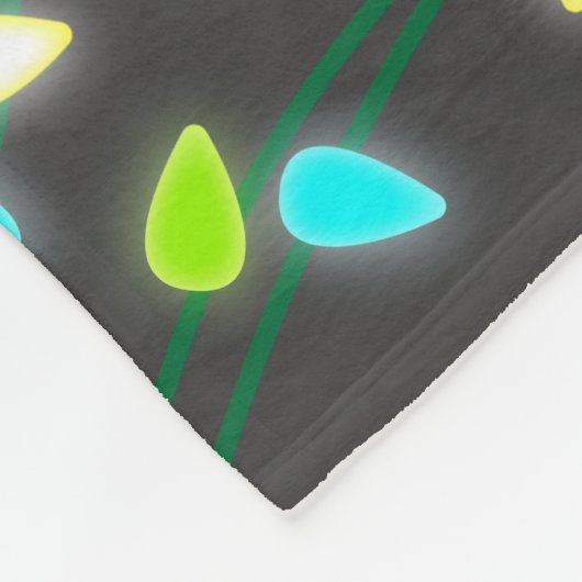 Weihnachtsbeleuchtung Fleecedecke (Ecke)