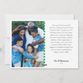 Weihnachtsbeleuchtung - Foto der Familie Feiertagskarte (Rückseite)