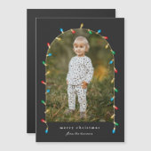 Weihnachtsbeleuchtung Foto Holiday Card Magnet (Vorne/Hinten)
