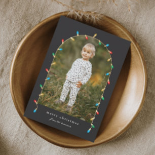 Weihnachtsbeleuchtung Foto Holiday Card Magnet