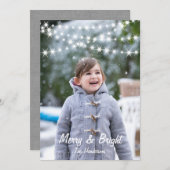 Weihnachtsbeleuchtung Foto Weihnachtskarte Feiertagskarte (Vorne/Hinten)