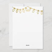 Weihnachtsbeleuchtung Foto Weihnachtskarten Feiertagskarte (Rückseite)