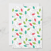 Weihnachtsbeleuchtung Fotokarte Feiertagskarte (Rückseite)