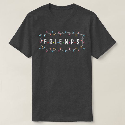 Weihnachtsbeleuchtung Freunde T-Shirt (Design vorne)