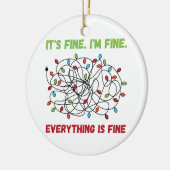 Weihnachtsbeleuchtung - Funny im feinen wegen sein Keramik Ornament (Links)