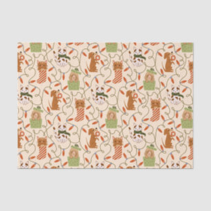 Weihnachtsbeleuchtung für Katzen Seidenpapier