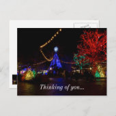 Weihnachtsbeleuchtung Galore Feiertagspostkarte (Vorne/Hinten)