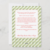 Weihnachtsbeleuchtung Garland Ein Foto Vintag Feiertagskarte (Rückseite)