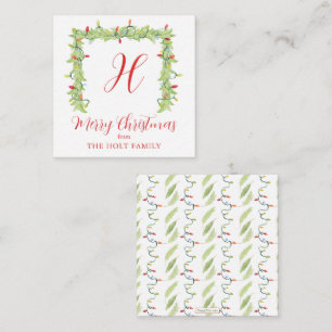 Weihnachtsbeleuchtung Garland Umschließung Mitteilungskarte