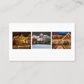 Weihnachtsbeleuchtung - Geschäftskarten Visitenkarte (Rückseite)