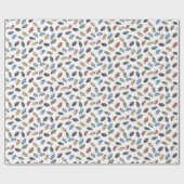 Weihnachtsbeleuchtung Geschenkpapier (Flach)