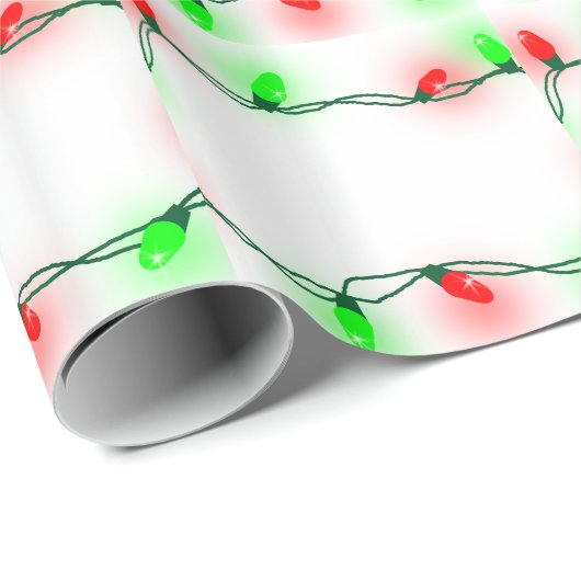 Weihnachtsbeleuchtung Geschenkpapier (Rolleneckpunkt)