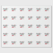 Weihnachtsbeleuchtung Geschenkpapier (Flach)