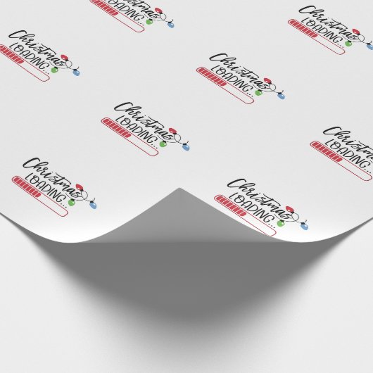 Weihnachtsbeleuchtung Geschenkpapier (Ecke)
