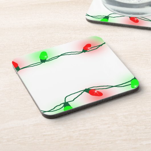 Weihnachtsbeleuchtung Getränkeuntersetzer (Linke Seite)