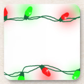 Weihnachtsbeleuchtung Getränkeuntersetzer (Vorderseite)