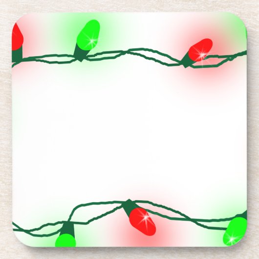 Weihnachtsbeleuchtung Getränkeuntersetzer (Vorderseite)