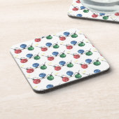 Weihnachtsbeleuchtung Getränkeuntersetzer (Linke Seite)