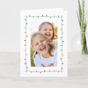 Weihnachtsbeleuchtung - Grußkarte Feiertagskarte