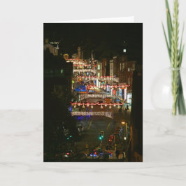 Weihnachtsbeleuchtung Guildford Feiertagskarte