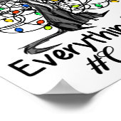 Weihnachtsbeleuchtung ich bin gut alles ist schön  poster (Ecke)