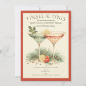 Weihnachtsbeleuchtung im Büro Einladung (Vorderseite)