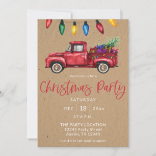 Weihnachtsbeleuchtung Imitate Kraft Party Einladung