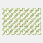 Weihnachtsbeleuchtung in Aquarellfarben Geschenkpapier Set (Vorderseite 2)