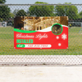 Weihnachtsbeleuchtung individuell installiert banner