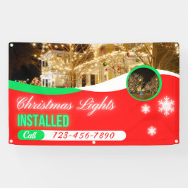 Weihnachtsbeleuchtung individuell installiert banner