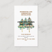 Weihnachtsbeleuchtung Installation 2 FotoBusiness  Visitenkarte (Rückseite)