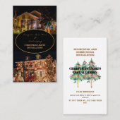 Weihnachtsbeleuchtung Installation 2 FotoBusiness Visitenkarte (Vorne/Hinten)