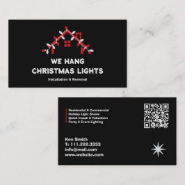 🎄 Weihnachtsbeleuchtung Installation QR Visitenkarte
