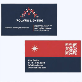 🎄✩ ₊˚🦌⊹♡ Weihnachtsbeleuchtung Installation QR Visitenkarte
