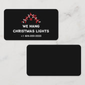💡 Weihnachtsbeleuchtung Installation Visitenkarte (Vorne/Hinten)